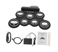 Sosoport Pad Per Batteria Elettronica Roll-up Set Batteria Digitale Portatile Per Esercizi Metronomo Integrato Per Principianti e Batteristi