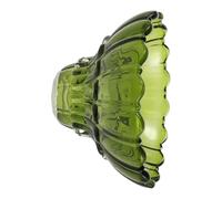 Sosoport Paralume a Cupola in Vetro Verde a Forma di Fiore D17cm H10cm Paralume Sostitutivo per Lampada da Tavolo e Lampadario per Soggiorno e Camera da Letto
