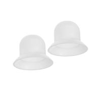 Sosoport Patio Umbrella Top, Sun Umbrella Tip Replacement Part, Bianco in Plastica, 2 Pezzi, Filettatura Grossa 29 mm, Facile Installazione, per Ombrelloni da Giardino e da Esterno