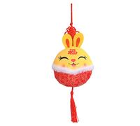 Sosoport Peluche di coniglio di Bunny cartone animato roba da coniglio peluche coniglietto giocattolo di peluche di coniglio pupazzo di pezza Animale di peluche cotone pp Giallo