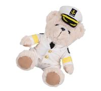 Sosoport Peluche Orso Capitano Da 26 Cm, Bambola Di Peluche Morbida e Confortevole Per Adolescenti, Regalo Creativo e Decorazione Natalizia Multifunzione
