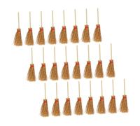 Sosoport Pezzi mini scopa accessori per case delle bambole in miniatura scopa di paglia per casa delle bambole miniature di case delle bambole ornamento di scopa