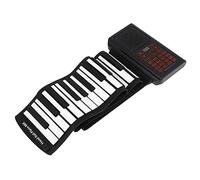 Sosoport Pianoforte Pieghevole Tasti Pesati Elettronico Portatile Tastiera in Ricaricabile Via Usb o Batteria Integrata Funzione Di Registrazione e Programmazione Per Pratica e Insegnamento