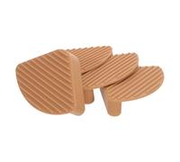 Sosoport Piedini Antiscivolo in Silicone Marrone 4 Pezzi per Taglieri in Legno Plastica e Bambù, Cuscinetti Stabilizzatori Rimovibili Antiurto per Cucina e Protezione Piano di