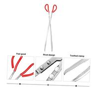 Sosoport Pinza Multifunzione per Granchi e Tartarughe Strumento Antiscivolo Denti Clip per Acquari e Casa Utensili per Amanti Animali
