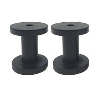 Sosoport Porta Filo per Cucito in Legno Massello 5x6 Cm, Set 2 Pezzi Rocchetti Pratici per Tessitura, Ricamo e Uncinetto, Superficie Liscia Antiaggrovigliamento per Lavori di Cucito