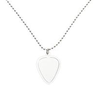 Sosoport Porta Plettri Elegante Custodia per Plettri per Chitarra a Forma di Cuore in Plastico e Metallo Protegge Dai Danni, per Chitarristi Durante Performance e Uso Quotidiano