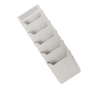 Sosoport Portadocumenti da Parete Espandibile 5 Slot in PP Resistente Organizer per File A5 Portariviste da Parete Multifunzione per Ufficio e Casa Montaggio Viti o Adesivo Incluso