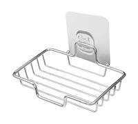 Sosoport Portasapone da Parete in Acciaio Antiruggine con Drenaggio Portasaponetta Foratura per Bagno Doccia Supporto Resistente per Saponette Tutte Dimensioni