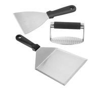 Sosoport Pressa Per Hamburger in Acciaio Inox Kit Per Modellare Bistecche e Polpette Utensile Da Cucina Per Pressare Carne e Grigliare Hamburger