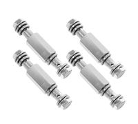 Sosoport Prolunga Tubo Freno Moto 4 Pezzi Connettore Idraulico Adattatore M10X1Mm Argento per Estensione Freno Anteriore Kit Riparazione e Modifica Accessori per Motociclisti