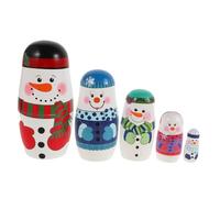 Sosoport Pupazzo Di Neve Matrioska Statuine Natalizie Invernali Bambole Russe Decorazione Per Giocattolo Di Natale Per Pupazzo Di Neve Bambola Russa Anatra Russa Bambole Russe Pupazzo Di