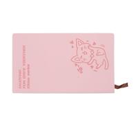 Sosoport Quaderno Tascabile A6 a Righe, Copertina Gatto Cartone Rosa per | Carta Daolin e Finta Pelle, Rilegatura Sicura, Scrittura Scorrevole, Viaggio e Scuola