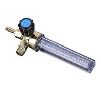 Sosoport Riduttore di Pressione Flussometro 7 MM Trasparente 0,35Mpa per Argon e Co2, per Applicazioni Saldatura e Home Brew