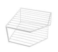 Sosoport Scaffale Per La Cucina Pentola e Pellicola Ripiano Per Lavello Della Cucina Organizzatore Di Pentole Portapiatti in Filo Metallico Organizzatore Di Armadietti White