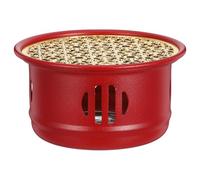 Sosoport Scalda Tè in Acciaio Inossidabile con Supporto per Tealight, Base Stabile senza Rumore, Adatto a Teiere di Vetro per Uso Domestico e Sala da Tè, Colore Rosso