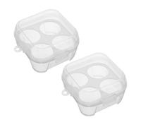 Sosoport Scatola Portaoggetti Portatile A 4 Scomparti Con Coperchio Per Campeggio Viaggi E Uso Domestico Supporto in Plastica