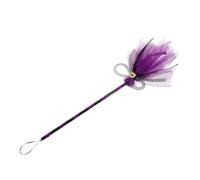 Sosoport Scopa da Strega Porpora in Tulle e Pvc Leggera e Decorativa per Feste di Halloween e Party Immagini Vivide e Design Realistico