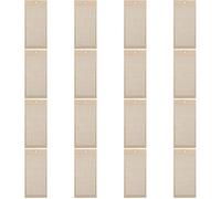 Sosoport Segnalibri in Legno Vuoti per Ricamo a Punto Croce Set da 16 Pezzi Leggeri e Compatti per Studenti e Appassionati di Lavori Artigianali