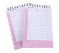 Sosoport Set 2 Quaderni a Spirale Superiore 21X14 CM Agenda Giornaliera senza Data Blocco Note Checklist e Tracker Abitudini Quaderno Portatile per Ufficio Scuola e Organizzazione
