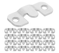 Sosoport Set 24 Pezzi Clip per Appendere a Z in Acciaio Inox Ganci per Quadri e Specchi con Viti Staffe da Parete Piccole per Montaggio Stabile di Cornici e Opere D’Arte