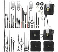 Sosoport Set 40 Pezzi Movimento Orologio Fai da Te Plastica Silenzioso Kit Riparazione e Sostituzione Meccanismo per Orologi da Parete Accessori per Creazione e Manutenzione Orologi