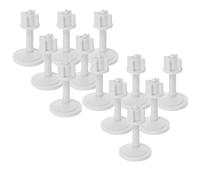 Sosoport Set da 12 Bulloni a Sgancio Rapido per Sedile Wc in Plastica Resistente, Viti di Fissaggio Tasselli, Kit Completo per Manutenzione e Riparazione Sedili Water