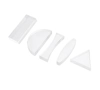 Sosoport Set Da 5 Pezzi Di Lenti Ottiche Acriliche Convesse e Concave Per Insegnamento Di Fisica, Strumenti Di Sperimentazione Scientifica Forme Multiple Per Scuola Media