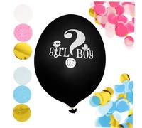 Sosoport Set Palloncini Per Rivelare Sesso Del Ragazzo Ragazza in Lattice 36 Pollici Con Rosa e Azzurri, Decorazioni Per Feste Shower e Rivelazioni Genere Shower
