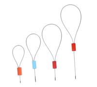 Sosoport Sigilli di Sicurezza in Filo D'acciaio 50 Pezzi Colore Casuale 30cm Serratura Ferma e Utilizzo Affidabile in Plastica e Acciaio per Spedizioni e Supermercati
