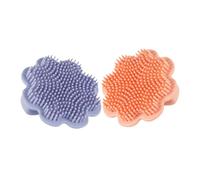 Sosoport Spazzola per Chioma Neonata 2 Pezzi in Silicone a Forma di Leone Impugnatura Ergonomica per Massaggio Delicato del Capelluto e Rimozione Crosta Lattea