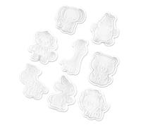 Sosoport Stampo per Biscotti Primaverili in Plastica Set da 8 Pezzi Forme di Animali, Tagliabiscotti Manuale per Decorazioni Dolci e Strumenti da Forno per Uso Domestico