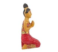 Sosoport Statua Buddha Inginocchiato Thailandese in Decorazione da Scultura Accogliente per e Ufficio Altezza