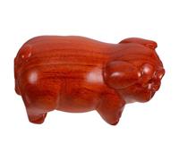 Sosoport Statua Maiale Intagliato Decorazione Adorabile e Ufficio Soprammobile Feng Shui per Compleanno e Regalare Moderno Ogni