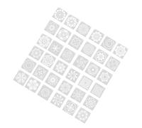 Sosoport Stencil Fai da Te per Pittura Mandala 36 Pezzi in Plastica Ecologica Resistente, Stencil Scavati per Pareti, Mobili e Armadi, Riutilizzabili per Decorazioni Artistiche e Progetti