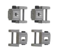 Sosoport Supporti per Lama a Traforo in Metallo 4 Pezzi Morsetto e Blocco di Ancoraggio, Adattatore senza Pin per Conversione Porta Lama Spirale, Accessori per Taglio di Precisione