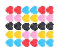 Sosoport Supporti per Occhiali in Silicone a Forma di Cuore 100 Pezzi, Ganci Morbidi Antiscivolo per Astine da 2-10 Mm, Inserti Auricolari Colorati per Sport e Uso Quotidiano,