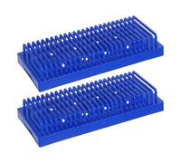 Sosoport Supporto per Vetrini da Laboratorio 2 Pezzi, Scaffale Drenante per Diapositive Multistrato in Plastica Resistente alla Corrosione, Porta Vetrini Campione Stabile per