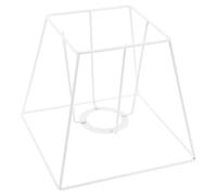Sosoport Tapered Square Iron Lampshade Frame Industrial Wire Cage Holder For Floor Table Pendant Lamps With Fitting Ring For Soft Vintage Ambient Lighting