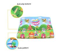 Sosoport Tappetino Da Gioco Per Ragazzo Ragazza Ragazza Design Cartoni Animati Doppio Lato Sicuro Per Apprendimento Motorio e Coordinazione Facile Da Riporre