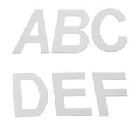 Sosoport Targhe Autoadesive in Acciaio Inox 6 Pezzi Lettere a-F per Porta Casa e Ufficio, Resistenti alle Intemperie, per Hotel, Scuole e Cassette Postali