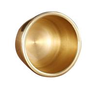 Sosoport Tazza acqua buddista in rame piccolo formato, design dettagliato, resistente e pratica per uso domestico e cerimonie religiose