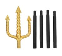 Sosoport Tridente Cosplay di Halloween in Plastica Nero, Accessorio Leggero e Sostenibile per Costume da Diavolo Adulto, Design Antico e Artigianato Raffinato per Mascherate e Riprese