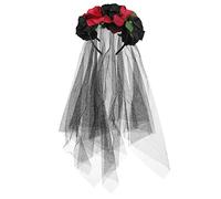 Sosoport Velo di Halloween Decorativo Realizzato in Dacron e Filati Leggero e Resistente Include Fascia per Capelli Adatto per Feste di Carnevale e Halloween