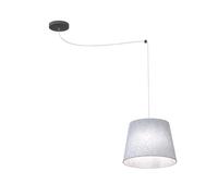 Sospensione 1 Luce Okeanos Con Paralume Grigio