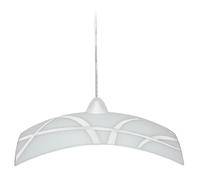 Sospensione 40X40 1xE27 Montatura Trasp.V.Lastra Bianco E-Energy Clio