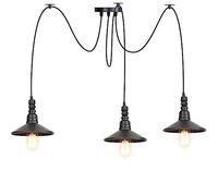 Sospensione a Sospensione a Sospensione a Sospensione Vintage lampadario retrò sospeso con Cavo da 2 m Regolabile, Ragno soffitto Antico Antico e 27 Lampada a Sospensione per Il Soggiorno per