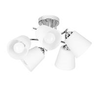 Sospensione - ACTIVEJET - AJE-EMILY 5P - 5xE27 40W - vetro bianco diffusante - finitura cromata