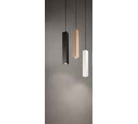 SOSPENSIONE ALOA GRANDE 1 LUCE ATTACCO GU10 BIANCO H.40CM
