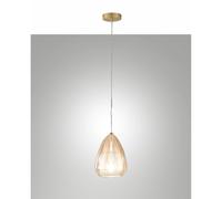 FABAS LUCE Britton lampada a sospensione E27 1 x 40 W Ø22 cm, 3673-40-125, Britton [Lampade per Interni > Lampade a Sospensione]